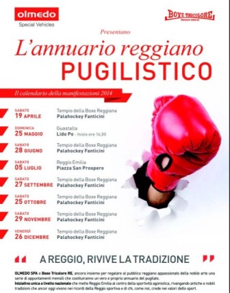 A Reggio Emilia il programma della Boxe Tricolore Olmedo