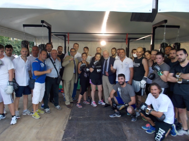 Mondofitness 2014: Oggi l'inaugurazione - Presenti nell'Area FPI Boxe Competition il Presidente FPI Brasca e Roberto Cammarelle