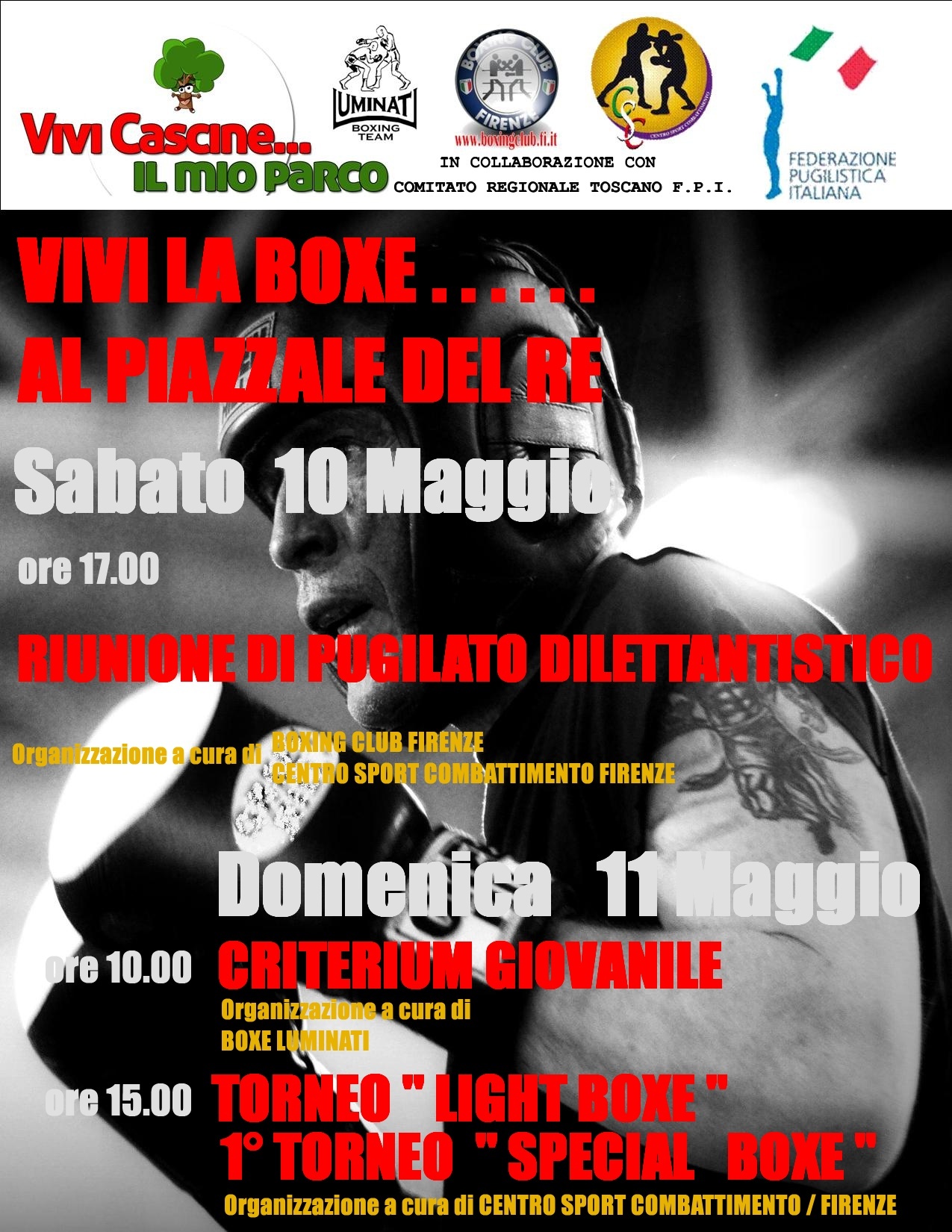 News PrePugilistica: L'Attività della Boxe Amamtoriale protagonista al VIVICASCINE Firenze 10-11 maggio