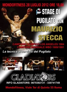 28 luglio stage nello stand Boxe Competition a Mondofitness con Maurizio Stecca