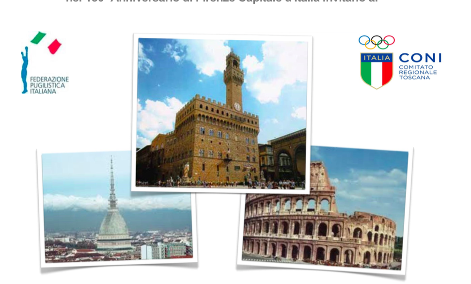 #GalàTreCapitali - il 14 Marzo a Palazzo Vecchio grande serata di Boxe per i 150 anni di Firenze Capitale d'Italia