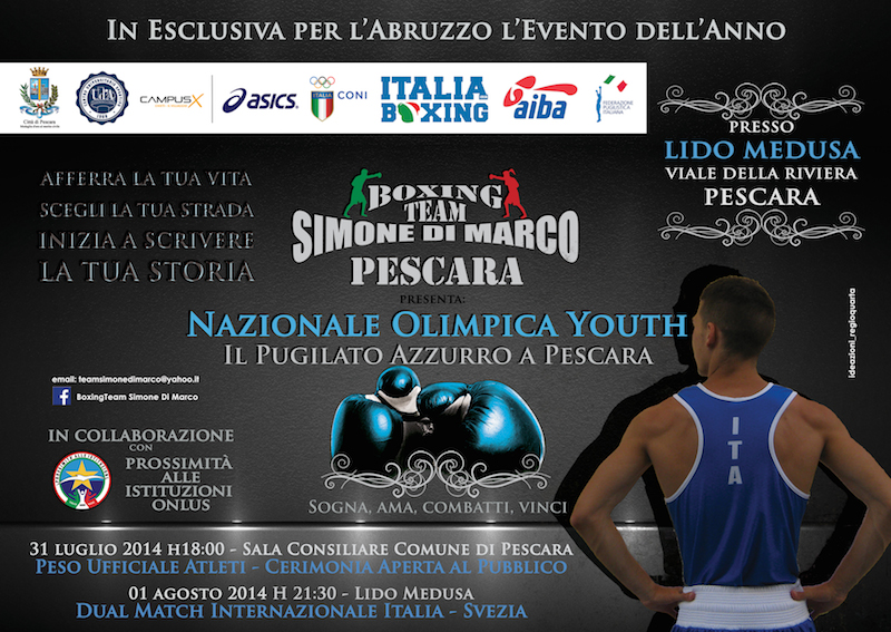 ITA BOXING Youth: Doppia sfida tra Itala e Svezia, si comincia il 1 agosto a Pescara