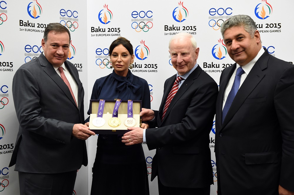 #Baku2015 - Meno 100 giorni alla Prima Edizione dei Giochi Olimpici Europei, presentate le Medaglie