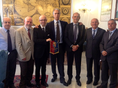 CONI: A Roma Incontro tra il Presidente Malagò, il Sindaco di Assisi Ricci, il Presidente FPI Brasca e il Presidente EUBC Falcinelli