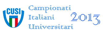 Campionati Nazionali Universitari Cassino 2013: Elenco Atleti - Info e programma  