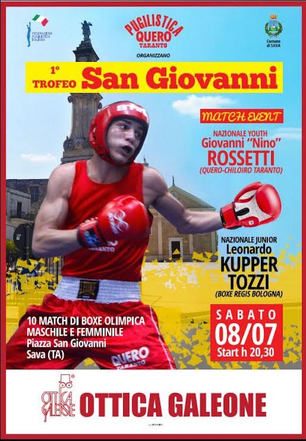 Domani "Primo Trofeo San Giovanni" a Sava