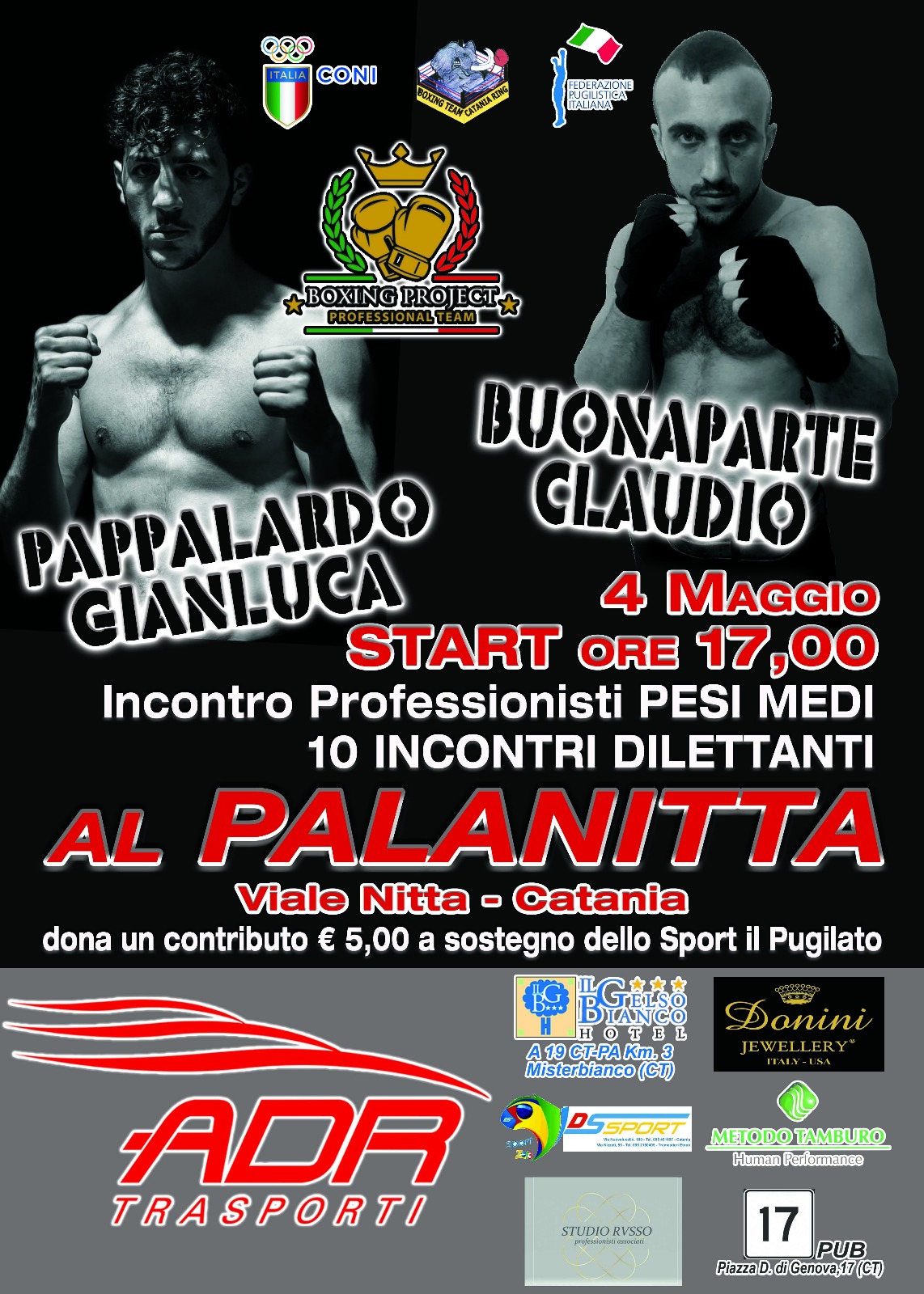 Pappalardo-Buonaparte: boxe doc al “Palanitta”