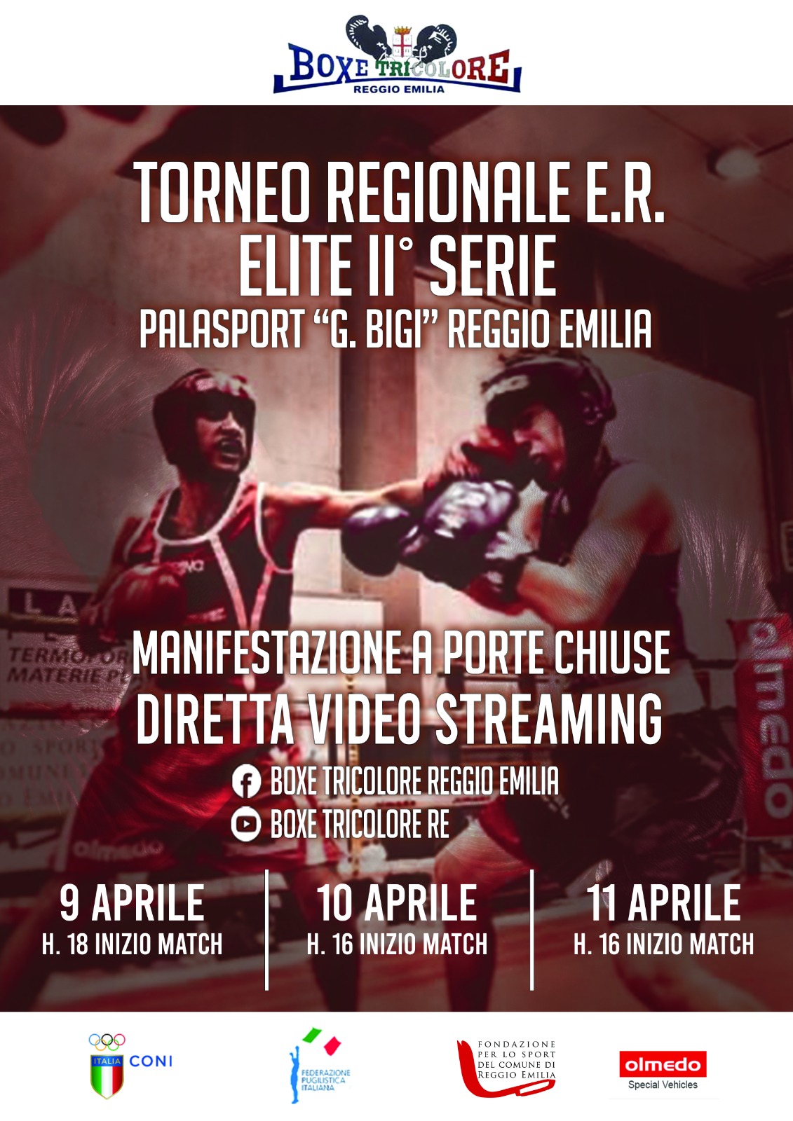 dal 9 all'11 Aprile a Reggio Emilia il Torneo Regionale Elite 2° Serie