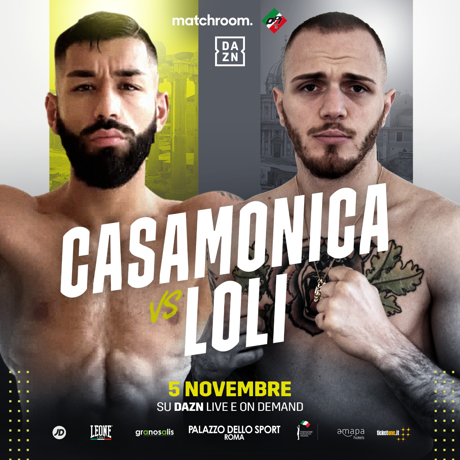 Roma Boxing Night - Derby romano al PalaEur: Armando Casamonica contro Mauro Loli