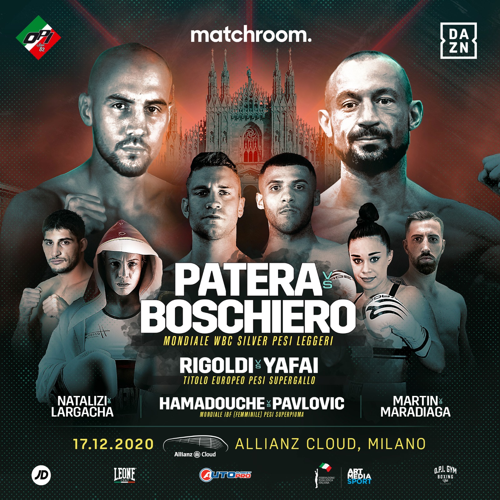 Milano Boxing Night - Annullato Match Boschiero vs Patera - Confermato Resto Programma 