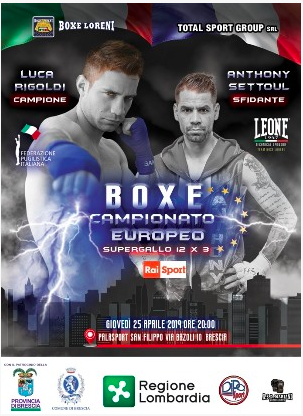 Il 22 Marzo a Brescia la presentazione del Match per il Titolo Europeo Supergallo Rigoldi vs Settoul #ProBoxing 