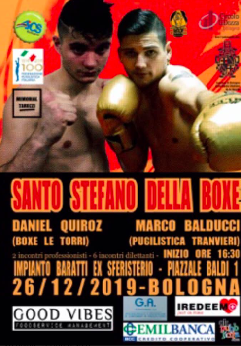 Il 26 Dicembre Grande Boxe di Santo Stefano a Bologna 