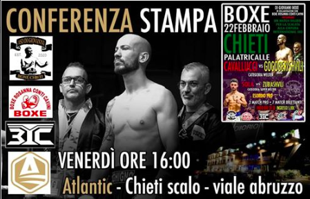 Il 22 Febbraio a Chieti il ritorno sul ring di Emanuele Ghigno Cavallucci - INFO LIVESTREAMING 