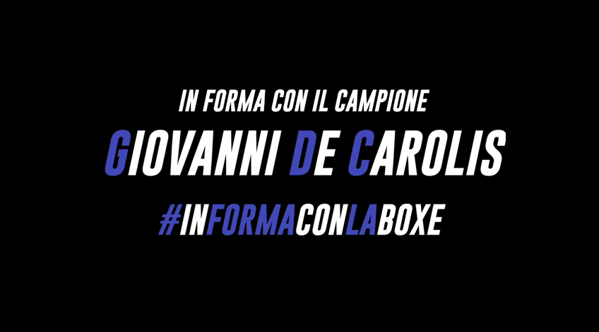 Partito il Format "In Forma con Il Campione" - Online l'allenamento diretto da De Carolis 