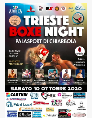 Ieri la Trieste Boxe Night al PalaSport di Chiarbola 