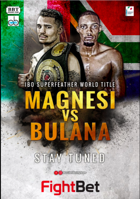 Il Sudafricano Bulana sarà lo sfidante del Campione Mondiale IBO Superpiuma Michael Magnesi