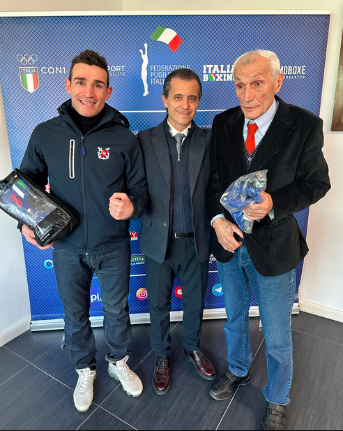 Incontro tra il Presidente FPI D'Ambrosi e il Campione Matteo Signani 