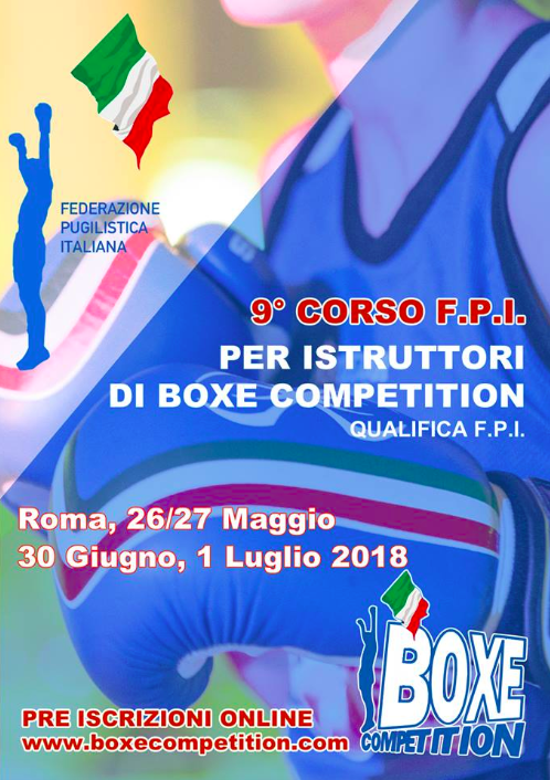 Elenco Ammessi 9° Corso Istruttori Boxe Competition 