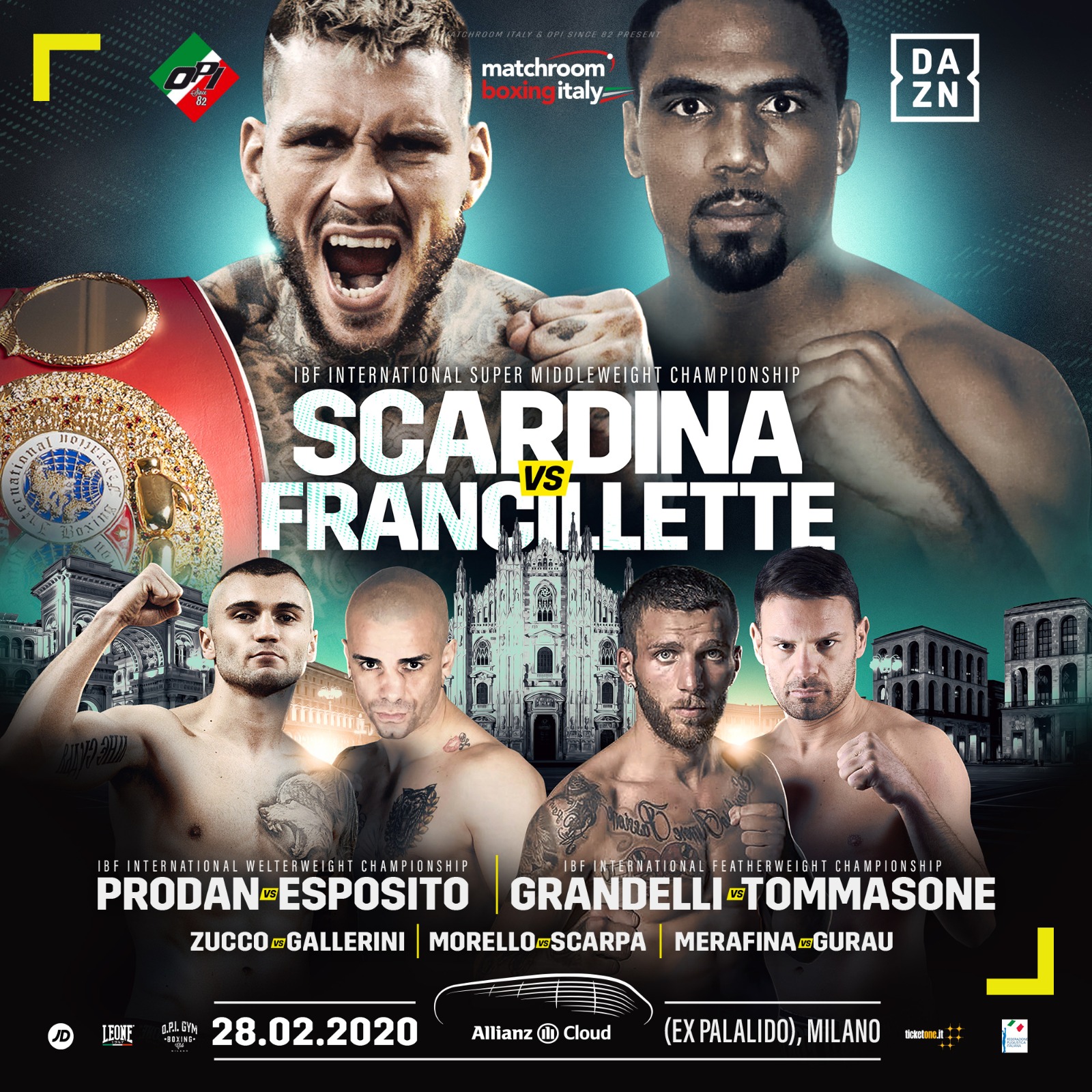 Vanno a ruba i biglietti della Milano Boxing Night 28/2/2020 