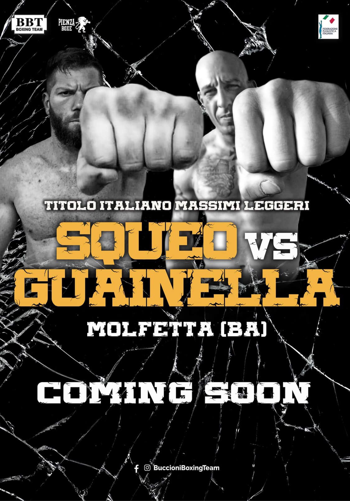 Il 9 dicembre a Molfetta Squeo vs Guainella per l'Italiano CRUISER 