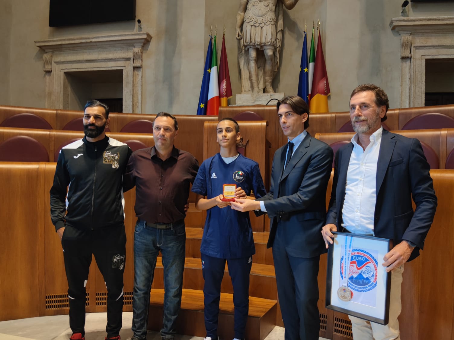 L'Azzurrino Anthony El Moeti premiato da Roma Capitale 