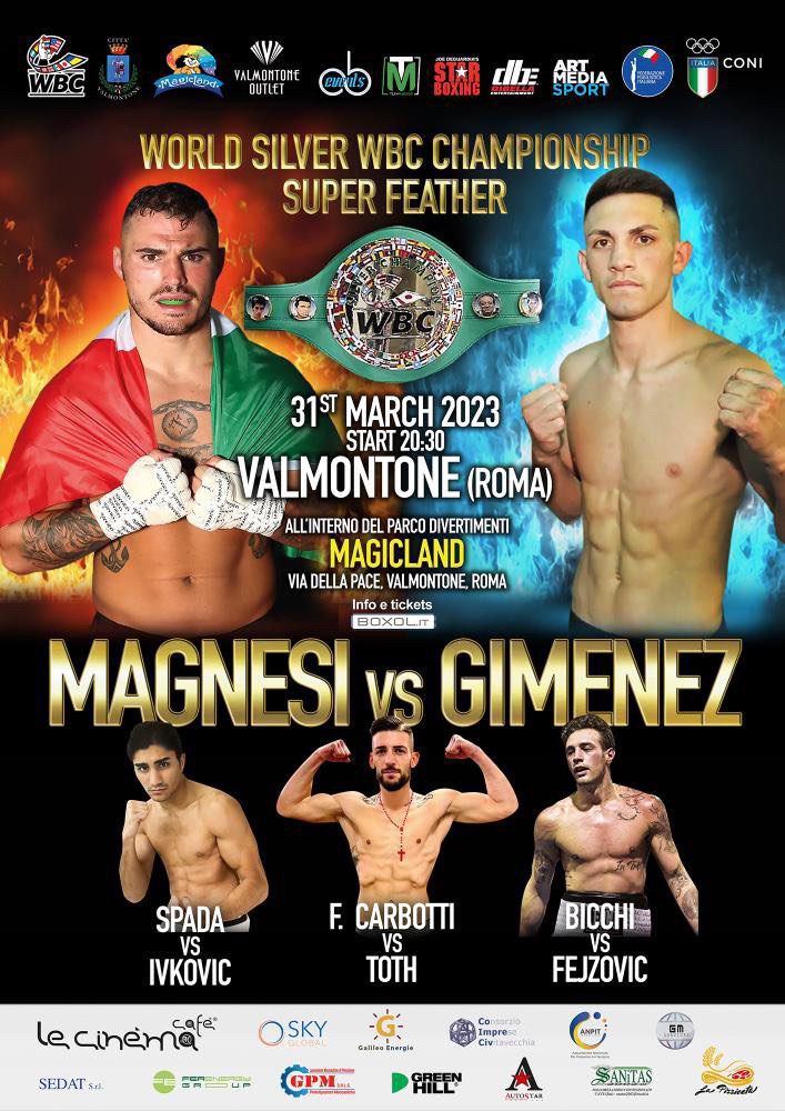 Meno di un mese alla sfida per la Corona Silver WBC Magnesi vs Gimenez 