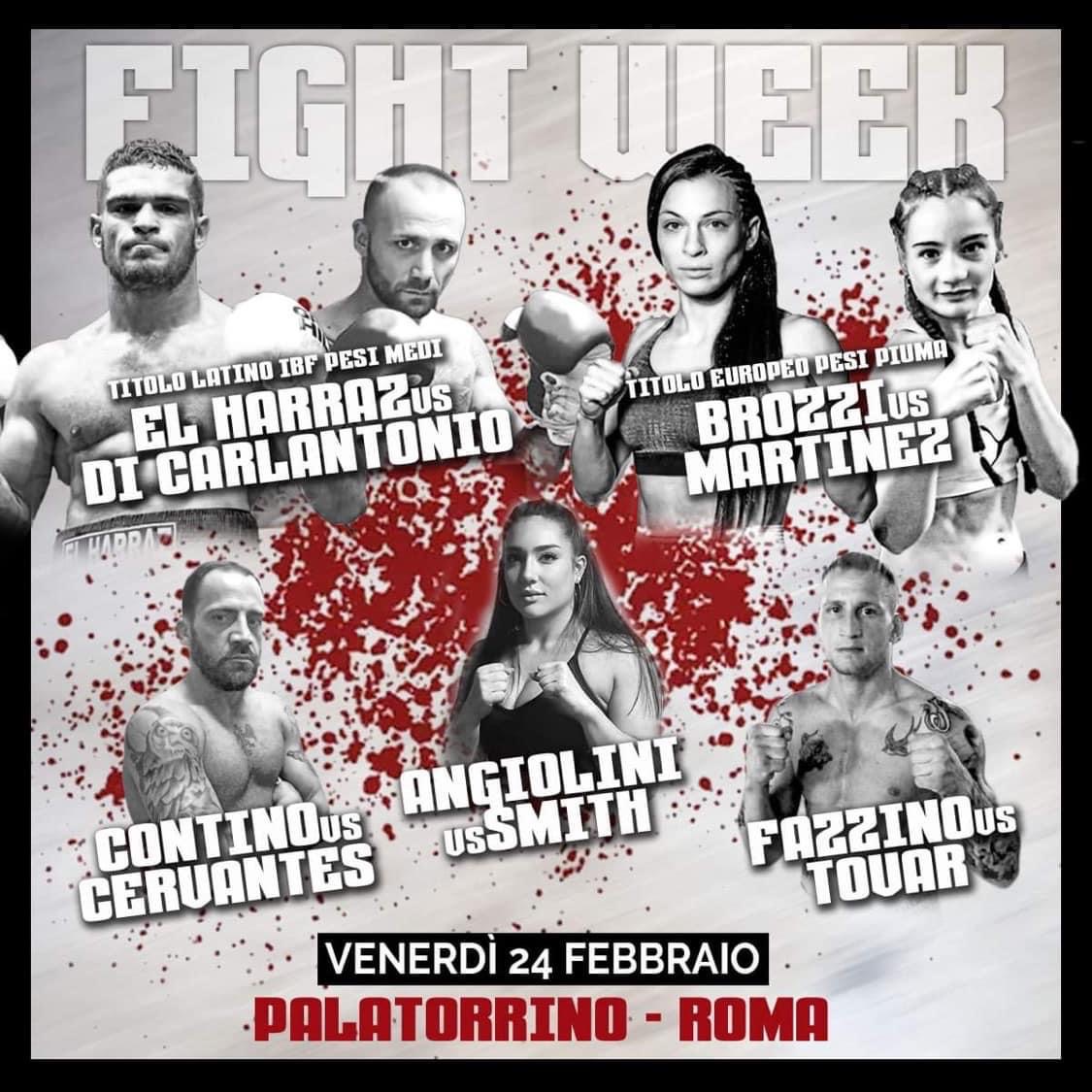 FIGHT WEEK: venerdì 24 febbraio la grande serata BBT di Roma con due titoli in palio - LIVE RAISPORT H 22.10