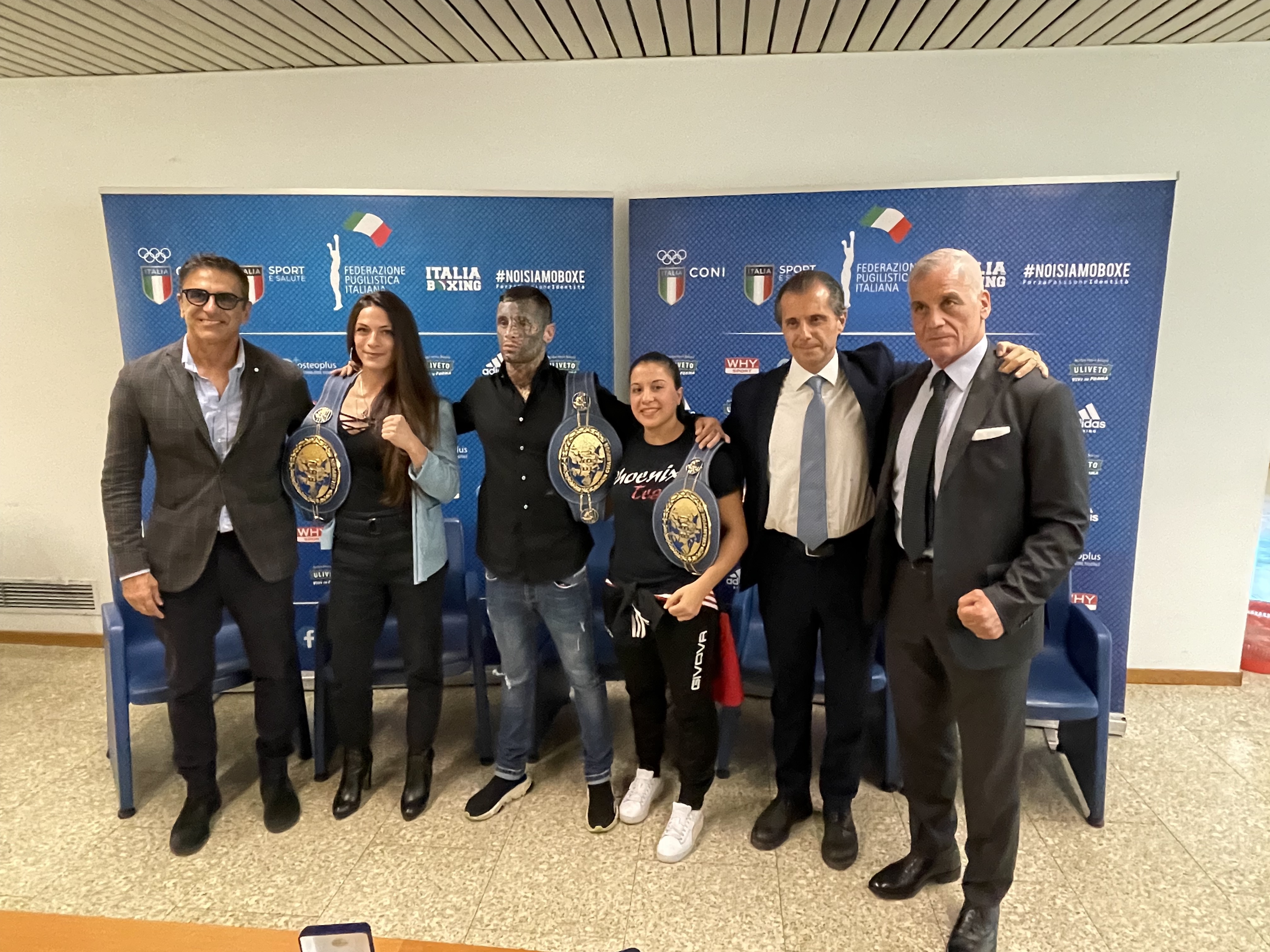 Il Presidente D'Ambrosi ha ricevuto i Campioni d'Europa Pro LoRusso, Brozzi e Silva