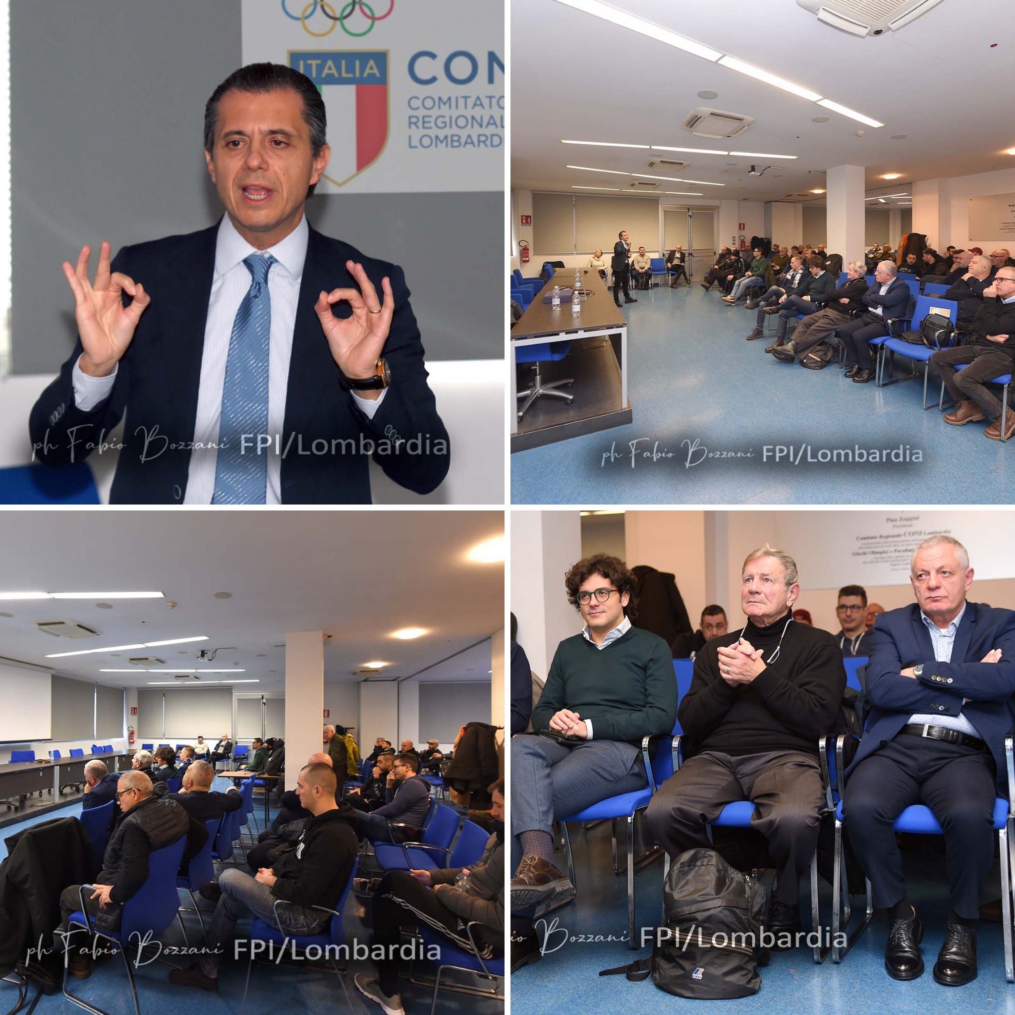 Il Presidente FPI Flavio D'Ambrosi incontra le società del CR FPI Lombardia 