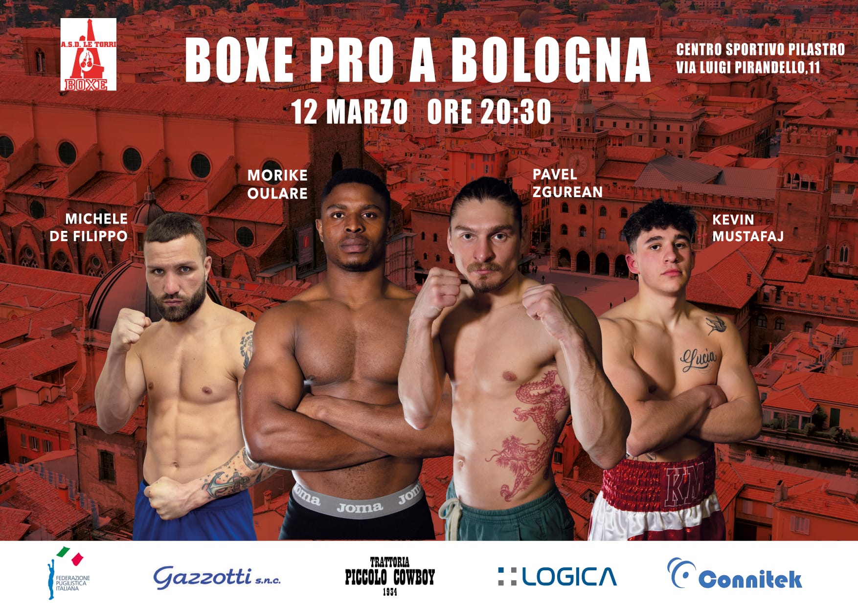 Il 12 Marzo grande Boxe Pro a Bologna 