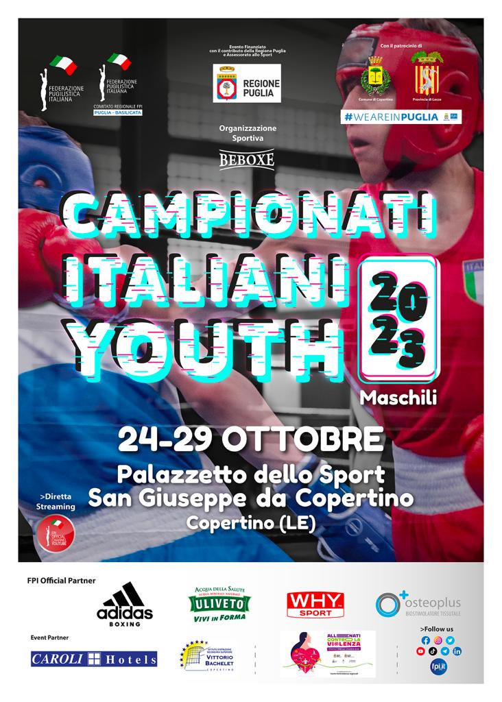 TUTTO PRONTO A COPERTINO PER L'EDIZIONE 2023 DEI CAMPIONATI ITALIANI YOUTH MASCHILI