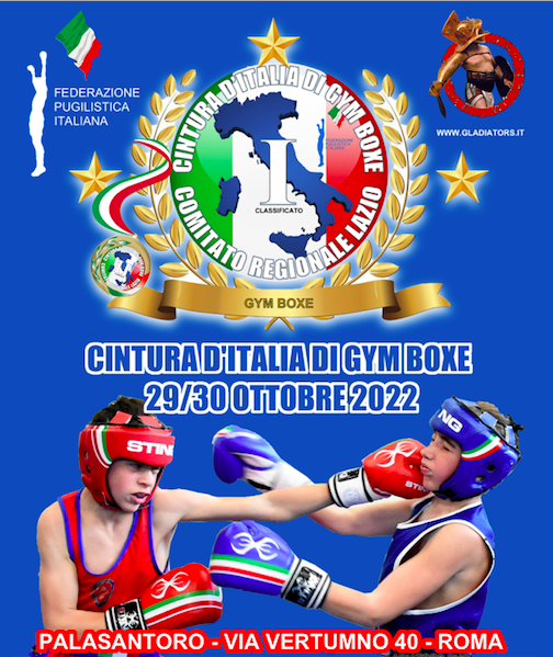 Torneo "Cinture d'Italia" di Gym Boxe - 29/30 Ottobre PV a Roma 
