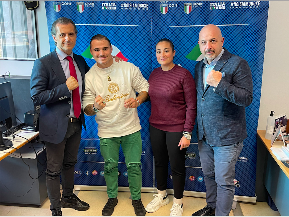 Il Presidente FPI Flavio D'Ambrosi ha incontrato il Campione PRO Michael Lonewolf Magnesi 