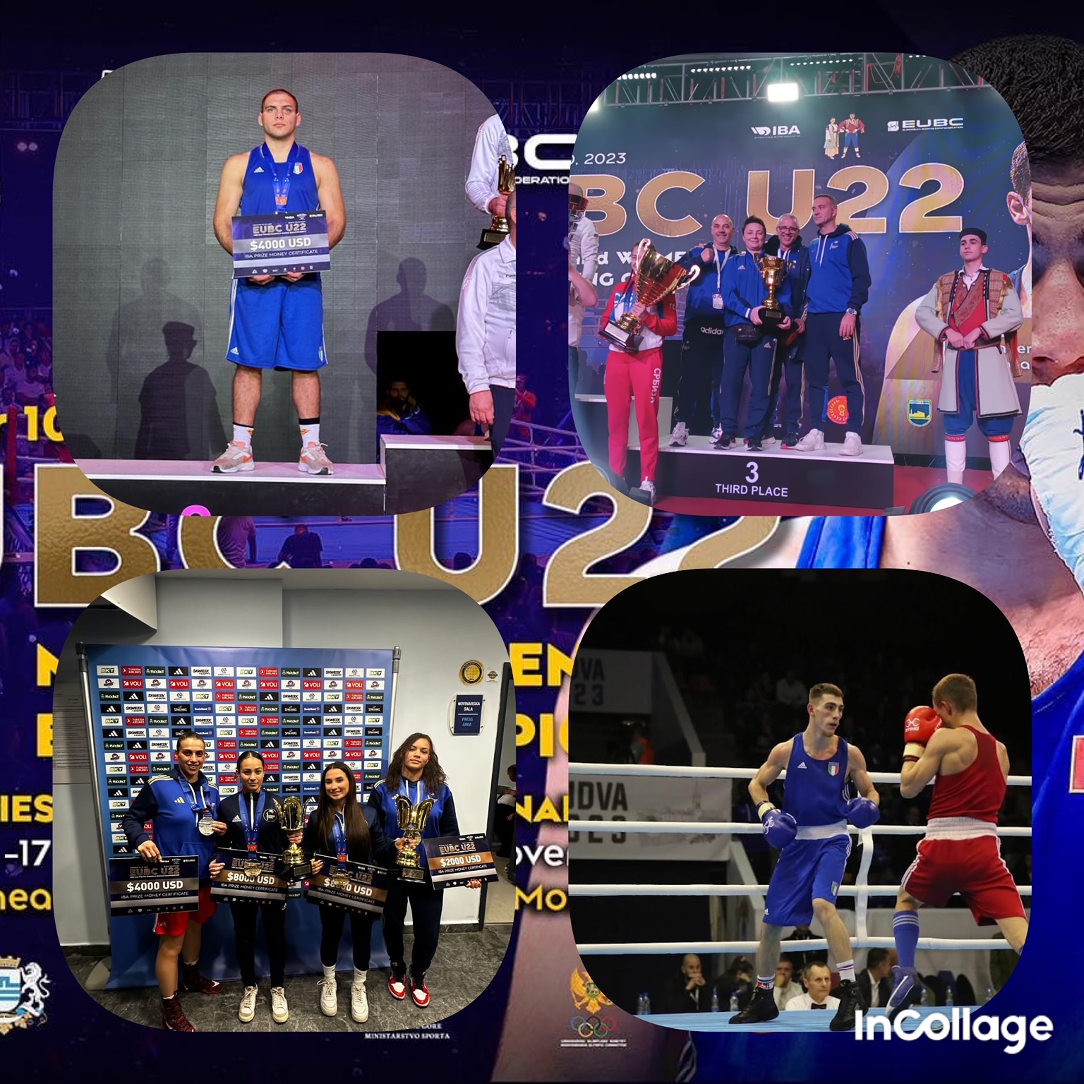 EURO UNDER 22 BUVDA 2023: 2 Ori, 2 Argenti e 2 Bronzi per l'Italia Boxing Team 