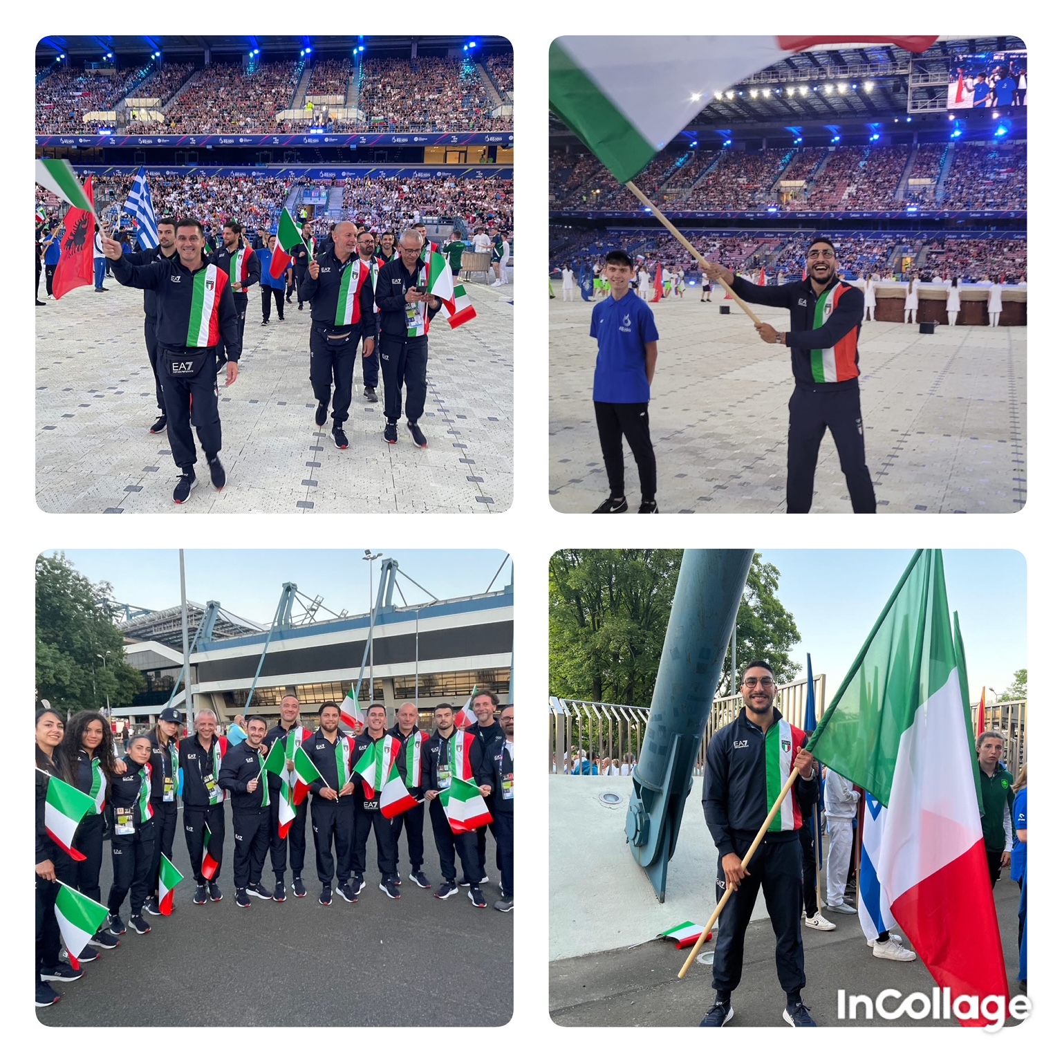 Gran chiusura dei Giochi Europei 2023 con Abbes Mouhiidine Portabandiera dell'Italia Team 