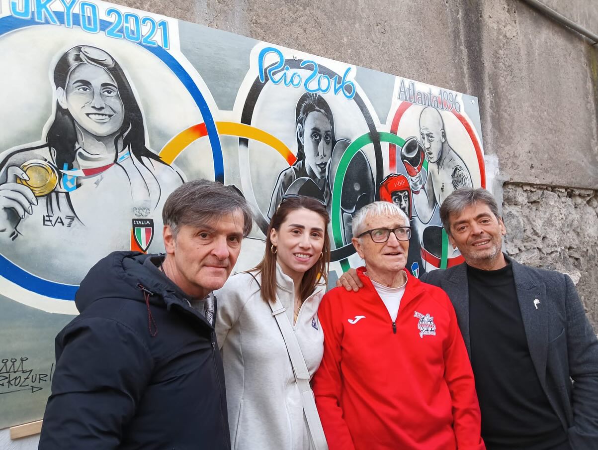 Inaugurato il murales degli Olimpionici di Torre Annunziata. 
