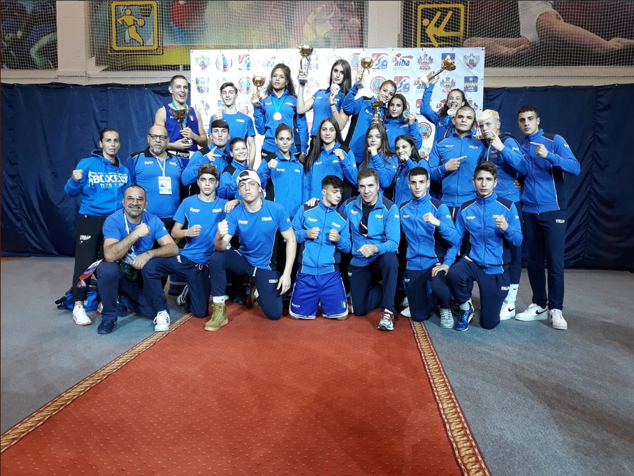 Euro M/F Junior Boxing Championships Anapa 2018 - BALDASSI ORO EUROPEO 50 KG. Argento per Hermi la Ayari e la Tommasone
