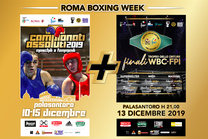 Roma Boxing Week: Aggiornamento Atleti partecipanti Assoluti 2019 - INFO LIVESTREAMING 