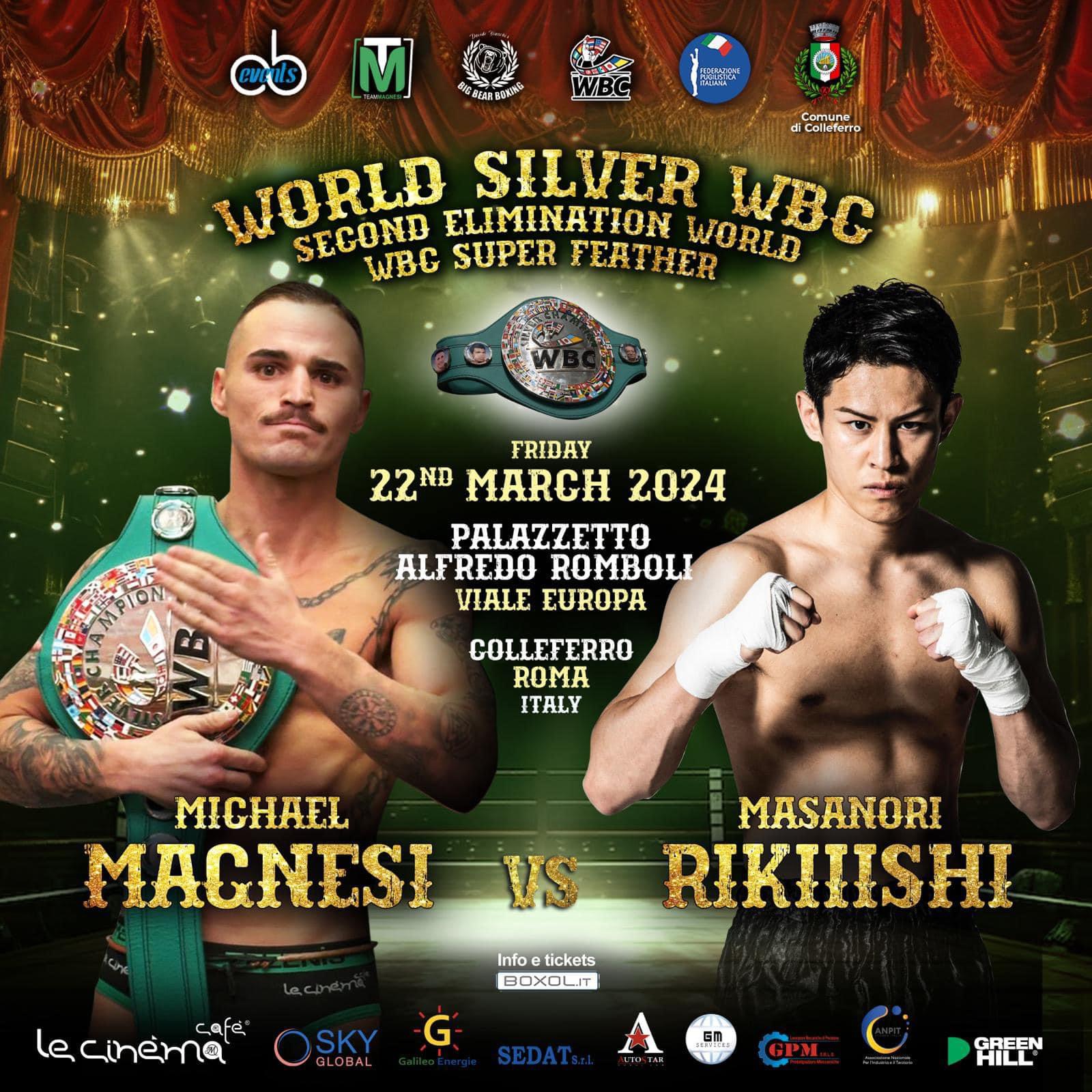 Il 22 marzo a Colleferro Michael Magnesi sul ring per la sua cintura WBC Silver e il pass Mondiale 
