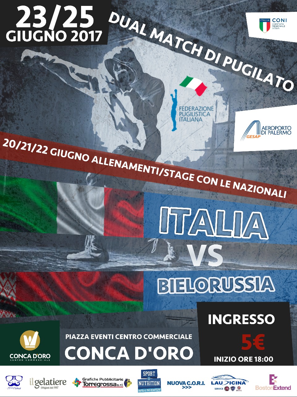 Il 23 e 25 Giugno a Palermo Doppia Sfida tra gli Azzurri Junior e la Bielorussia #ItaBoxing