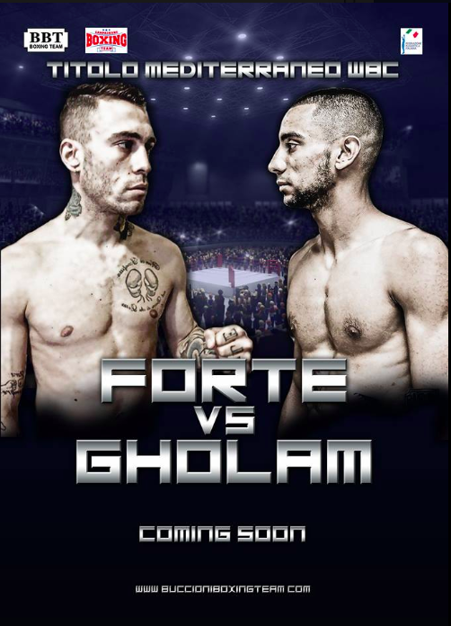 Prossimamente Forte vs Gholam Titolo WBC Mediterraneo Piuma #ProBoxing