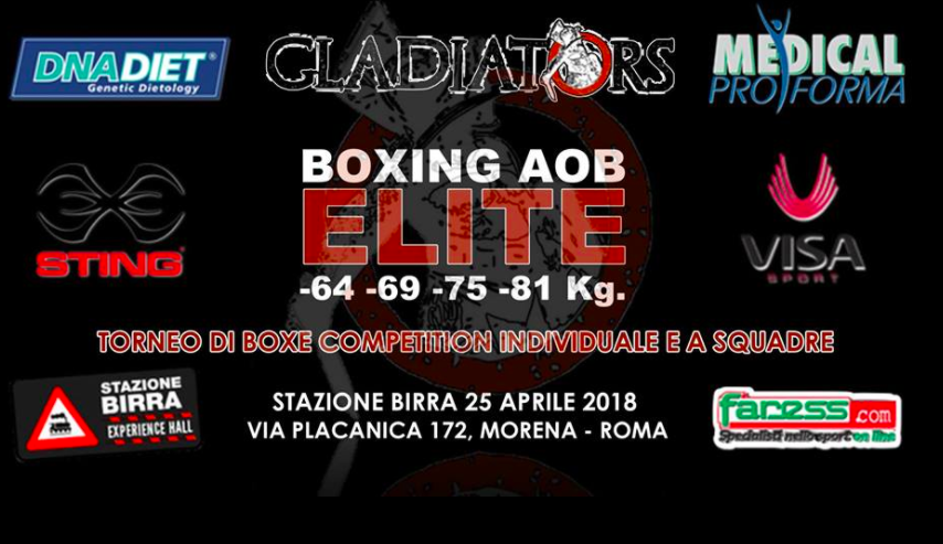 Il 25 Aprile a Roma Torneo di Boxe Competition - INFO E DETTAGLI 