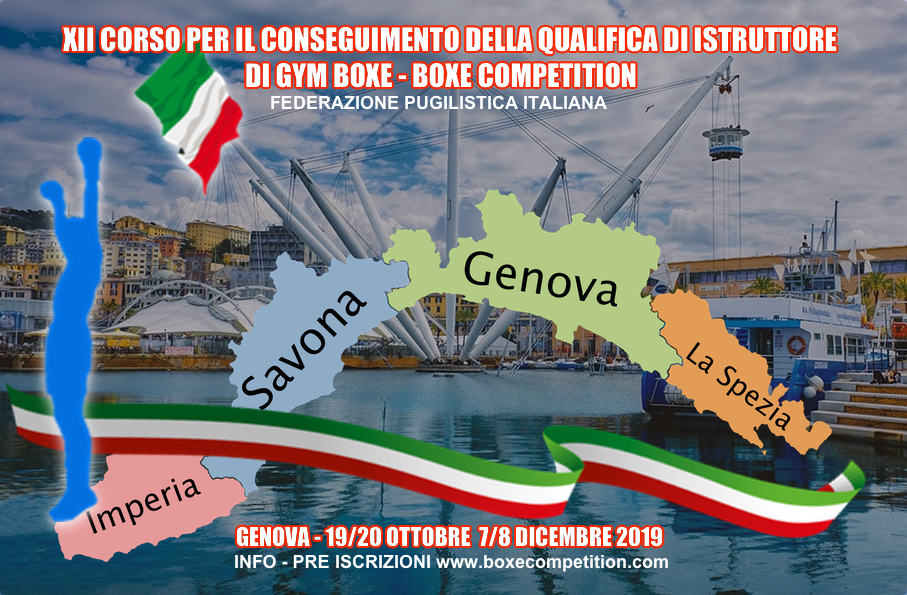 XII Corso per Istruttore di Pugilato Amatoriale - Genova Ottobre-Dicembre 2019