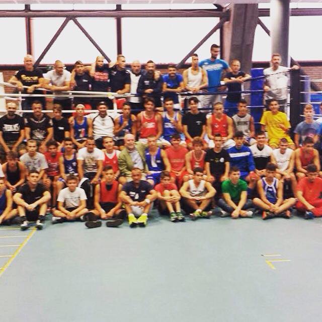 I Piccoli Boxer del #CampusGiovanile15 in allenamento con gli Azzurri dell'ItaliaBoxingTeam #ItaBoxing #noisiamoenergia