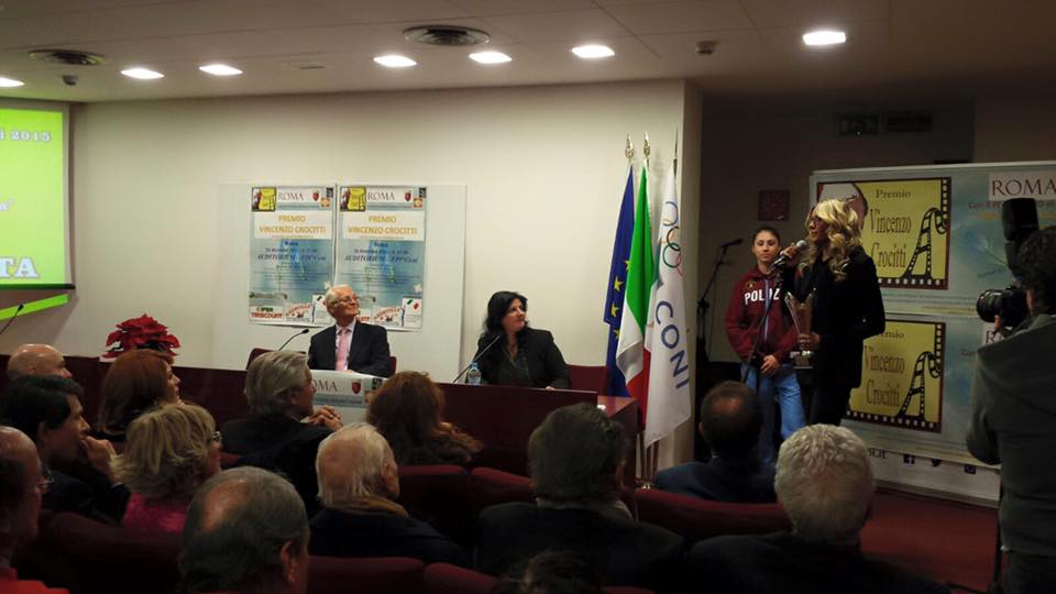 Premio V. Crocitti a Irma Testa e Nino Benvenuti, alla Cerimonia presente il VicePres. FPI Borghino