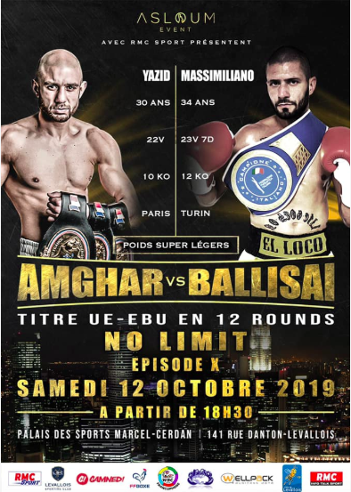 Il 12 ottobre a Parigi: Ballisai vs Amghar per il titolo UE Superleggeri #ProBoxing 