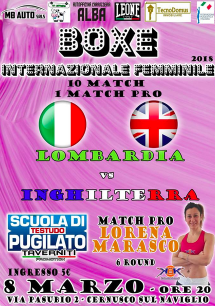 Festa delle donne sul ring a Cernusco sul Naviglio - MATCH INTERNAZIONALE CON DIRETTA FACEBOOK 