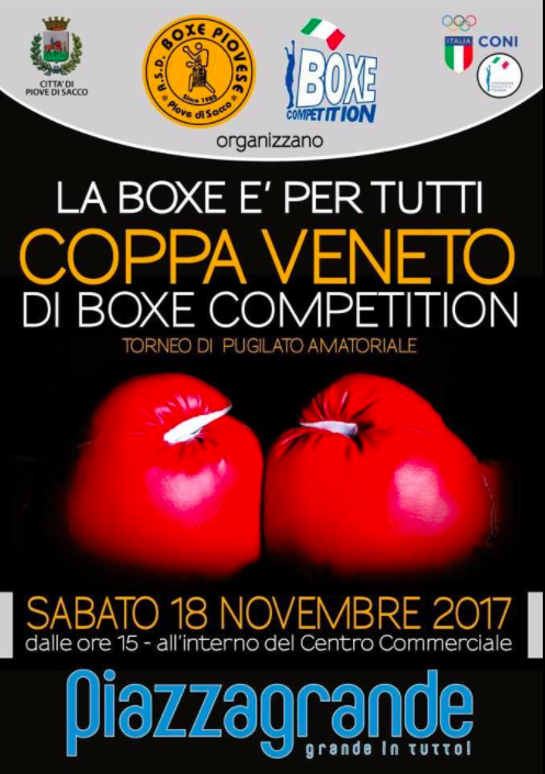 Il 18 Novembre a Piove di Sacco la Coppa Veneto di Boxe Competition #GymBoxe