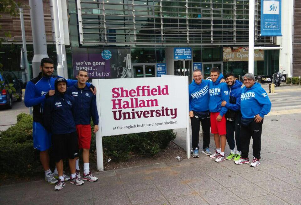 #ItaBoxing #noisiamoenergia Naz. Elite - 5 Azzurri in allenamento a Sheffield. Oggi Training alla Hallam University