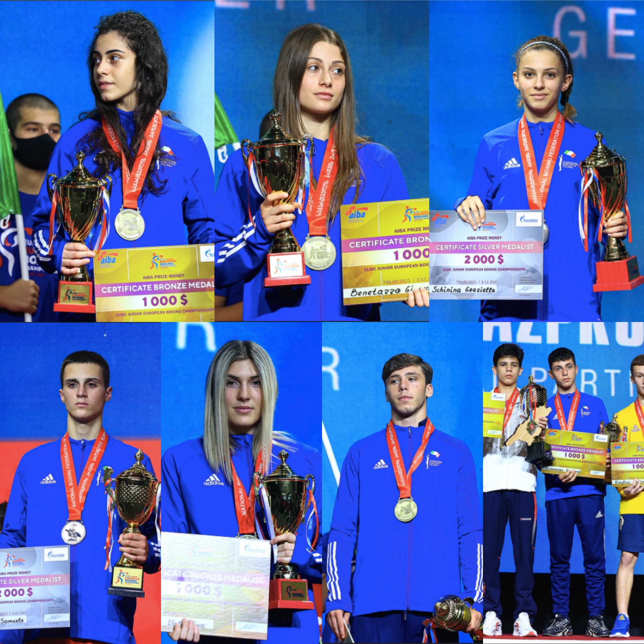 7 Medaglie e il 6 posto nel Ranking per gli Azzurrini all'Europeo Junior di Tblisi 